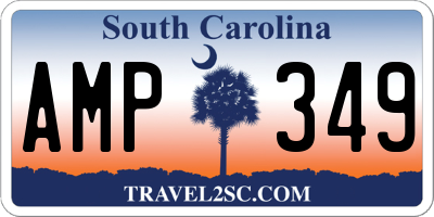 SC license plate AMP349