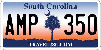 SC license plate AMP350