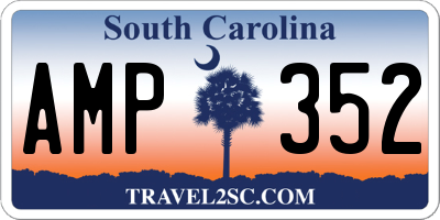 SC license plate AMP352