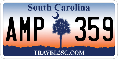 SC license plate AMP359