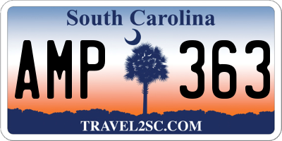SC license plate AMP363