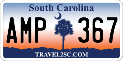 SC license plate AMP367