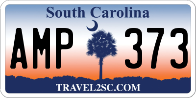 SC license plate AMP373