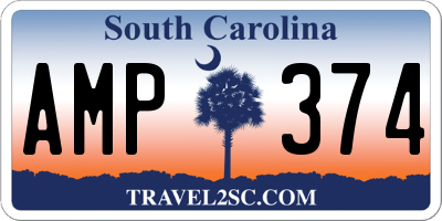SC license plate AMP374