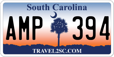 SC license plate AMP394