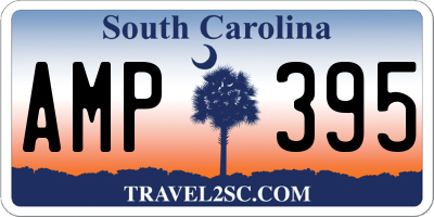 SC license plate AMP395