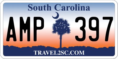 SC license plate AMP397
