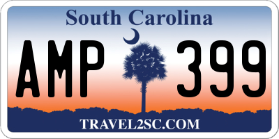 SC license plate AMP399