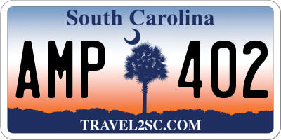 SC license plate AMP402