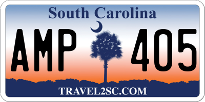 SC license plate AMP405