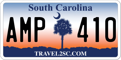 SC license plate AMP410