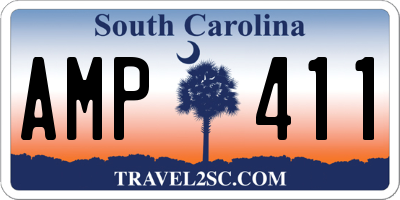 SC license plate AMP411