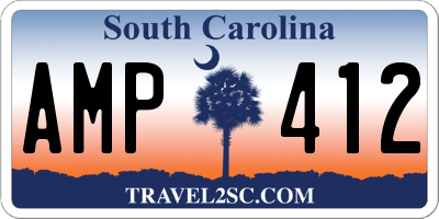 SC license plate AMP412