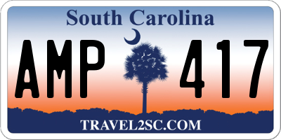 SC license plate AMP417