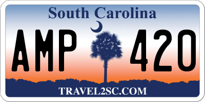 SC license plate AMP420
