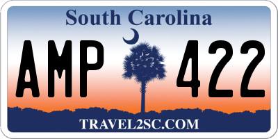 SC license plate AMP422