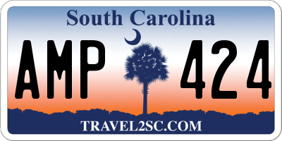 SC license plate AMP424