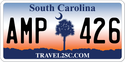 SC license plate AMP426