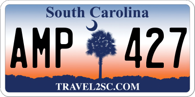 SC license plate AMP427