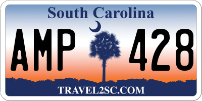 SC license plate AMP428