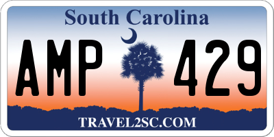 SC license plate AMP429