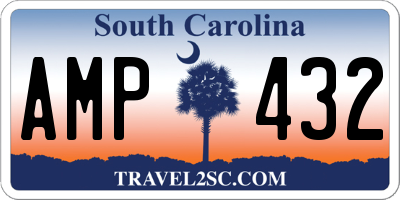 SC license plate AMP432