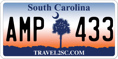 SC license plate AMP433