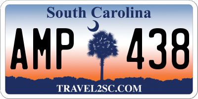 SC license plate AMP438