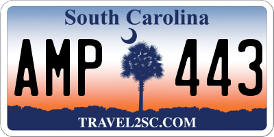 SC license plate AMP443