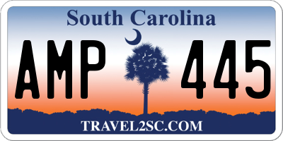 SC license plate AMP445
