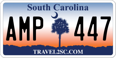 SC license plate AMP447