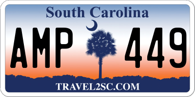 SC license plate AMP449