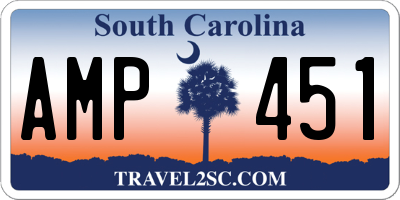 SC license plate AMP451