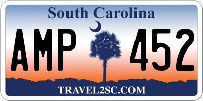SC license plate AMP452