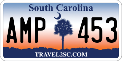SC license plate AMP453