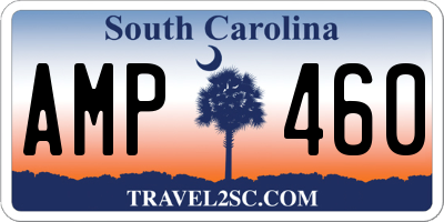 SC license plate AMP460