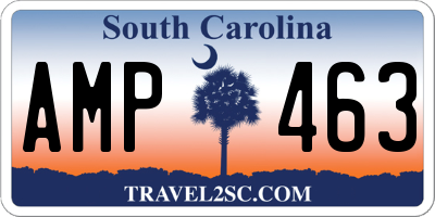 SC license plate AMP463