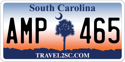 SC license plate AMP465