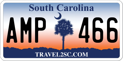 SC license plate AMP466