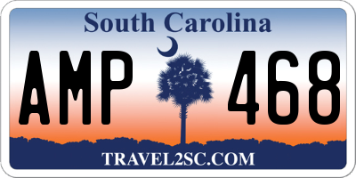 SC license plate AMP468