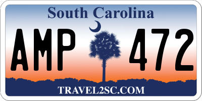 SC license plate AMP472