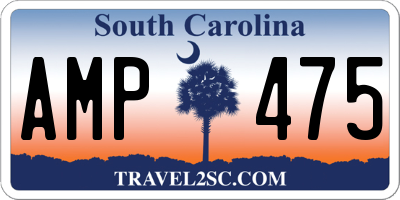 SC license plate AMP475