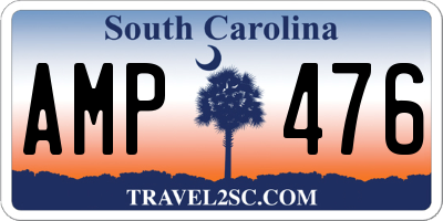 SC license plate AMP476