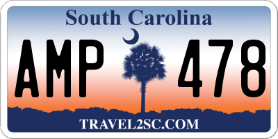 SC license plate AMP478