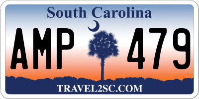 SC license plate AMP479