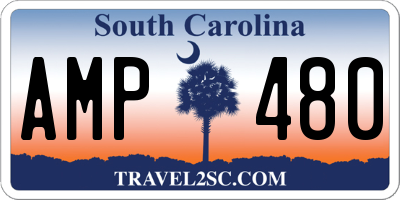 SC license plate AMP480
