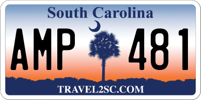 SC license plate AMP481