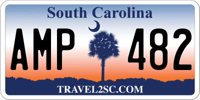 SC license plate AMP482
