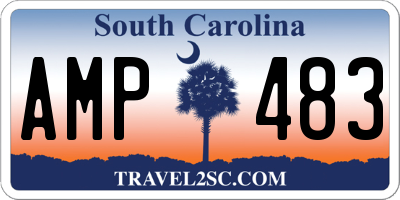 SC license plate AMP483