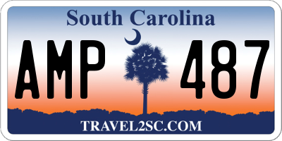 SC license plate AMP487